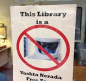 I never like going to the library at night anymore…