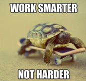 Work smarter…