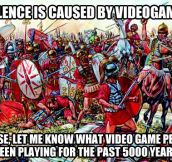 To those who blame video games…