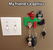 Lego key holder…