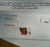 Why the postal service is still in business…