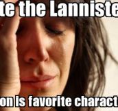 Game of Thrones problems…