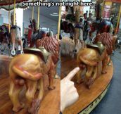 Anatomically correct carousel…