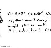 Clearing a calculator…