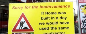 If Rome was built in a day…