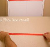 The easiest way to hang a picture…