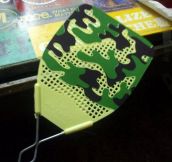Camouflaged flyswatter…