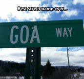 Interesting street name…