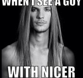 Guys with pretty hair…
