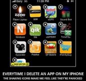 Every time I delete an app…