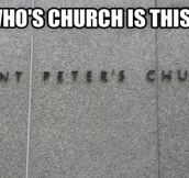 Who’s church is this?