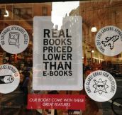The advantage of real books…