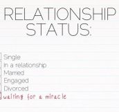 My actual relationship status…
