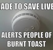 The true use of a smoke alarm…