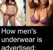 How underwear is advertised…