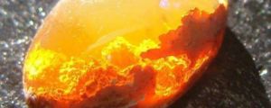 Fire Opal… which looks like SUNSET IN A ROCK