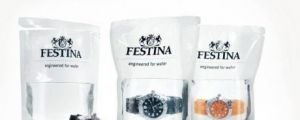 Swiss company that sells waterproof watches in a bag of water