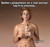What Barbie’s body would look like in real life…