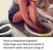 Fastest way to cure a headache…