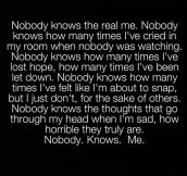 The truth about me…