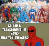Spiderman has had enough…