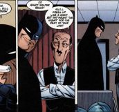 Alfred burns Batman…