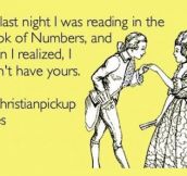 Christian pick up lines…