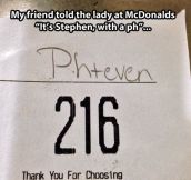 They take it seriously at McDonald’s…