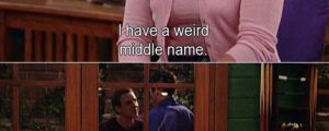 Weird middle name…