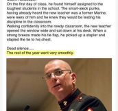 Why you shouldn’t mess up with a teacher who used to be a marine…