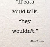 If cats could actually talk…