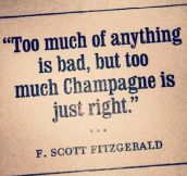 F. Scott Fitzgerald’s greatest advice…