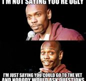 It’s not that you’re ugly…