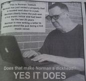 Oh, Norman…