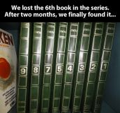 The lost book in the series…