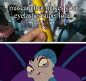 Long and pretty eyelashes…