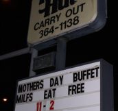 Mothers’ day buffet…
