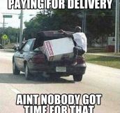 Paying for delivery?