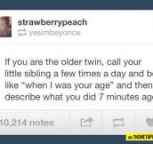 If I were a twin…