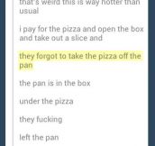 Pizza delivery goes wrong…