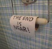 Toilet paper warning…