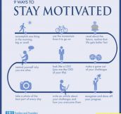 Ways to stay motivated…