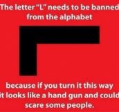 Blame the alphabet