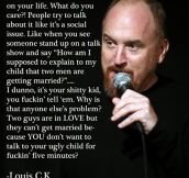 How some people view gay marriage…