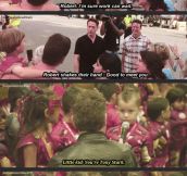 Robert Downey Jr. loves his young fans…