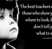 The best teachers…