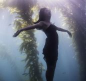 Underwater girl…