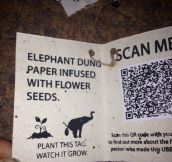 Plantable seed tag…