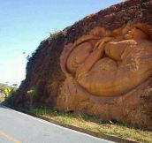 Roadside sculpture in Columbia…