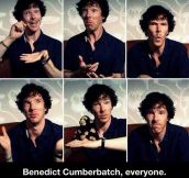 The many faces of Benedict Cumberbatch…